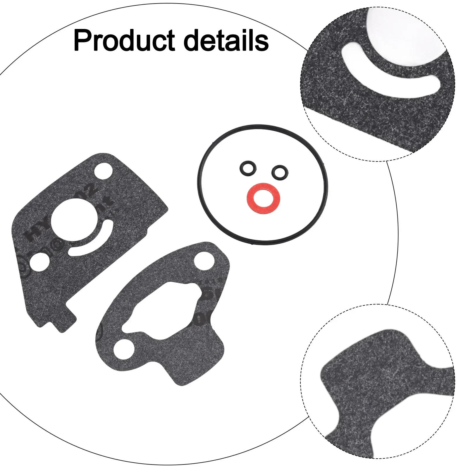 

1 Set Carburetor Bowl Gaskets Rebuild Kit For Honda EU2000I EU1000I EX700C Generator Lawn Mower Parts Black