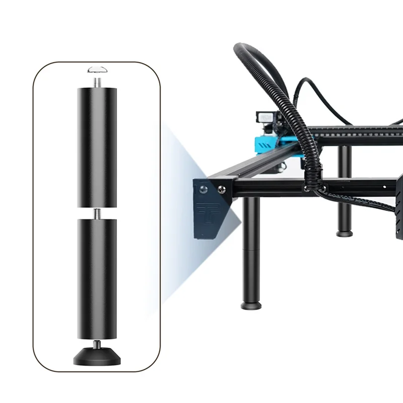 A88E-Set di rialzo in metallo Espansione della gamba da 150 mm per macchina per incisione laser può essere utilizzata con il rullo rotante dell'asse Y