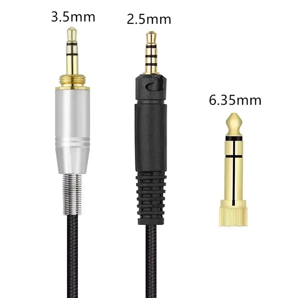 6.35mm OFC Replacement Braided Cable Cord For Pioneer DJ HDJ-X5 HDJ-X5BT HDJ-X7 HDJ-S7 HDJ-CX HDJ-Cue1 HDJ-Cue1BT Headphones