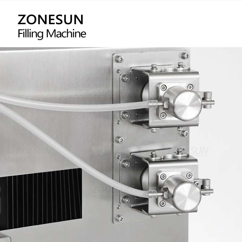 ZONESUN 0.3-2.8ml Automatic Ceramic Plunger Pump Liquid Small Reagent Vial Filling Machine