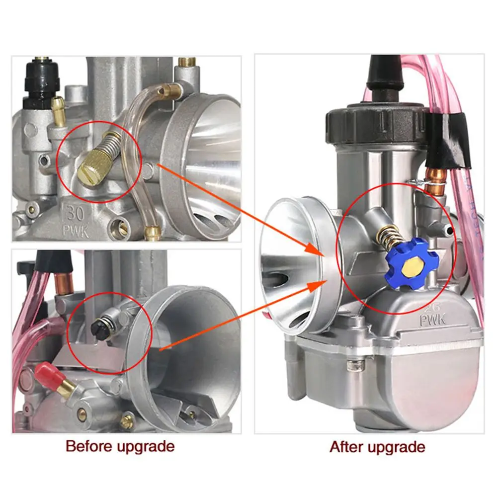موتوكروس سهلة التعديل تعديل دراجة نارية خليط الوقود المسمار الخمول سرعة الضابط الهواء المكربن المسمار ل PWK