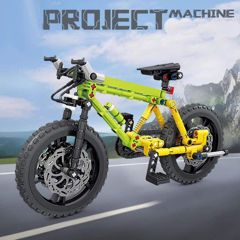 

Mechanical Mountain Bicycle Building Blocks Set Motion Bike MOC Bricks Model STEM Toys for Boys & Adults DIY Decor Birthday Gift