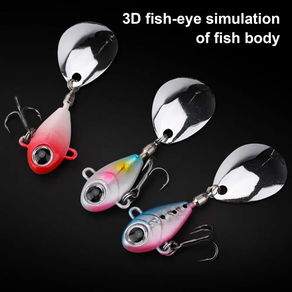 Fishing Spinner Bait Fishing Lure with Spinner High-quality Vib Fishing Lure with Treble Hook for Freshwater for Ultimate