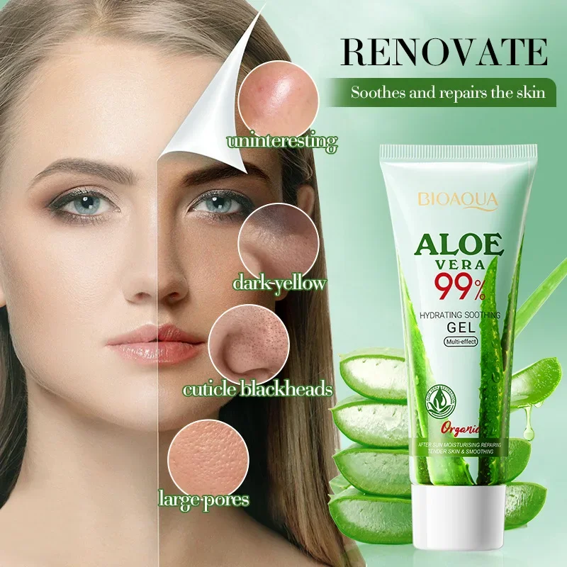 

50ML Soothing Refreshing Restoraton Aloe Vera Gel Soothmg Moisturzng Hydrating And Skin Care