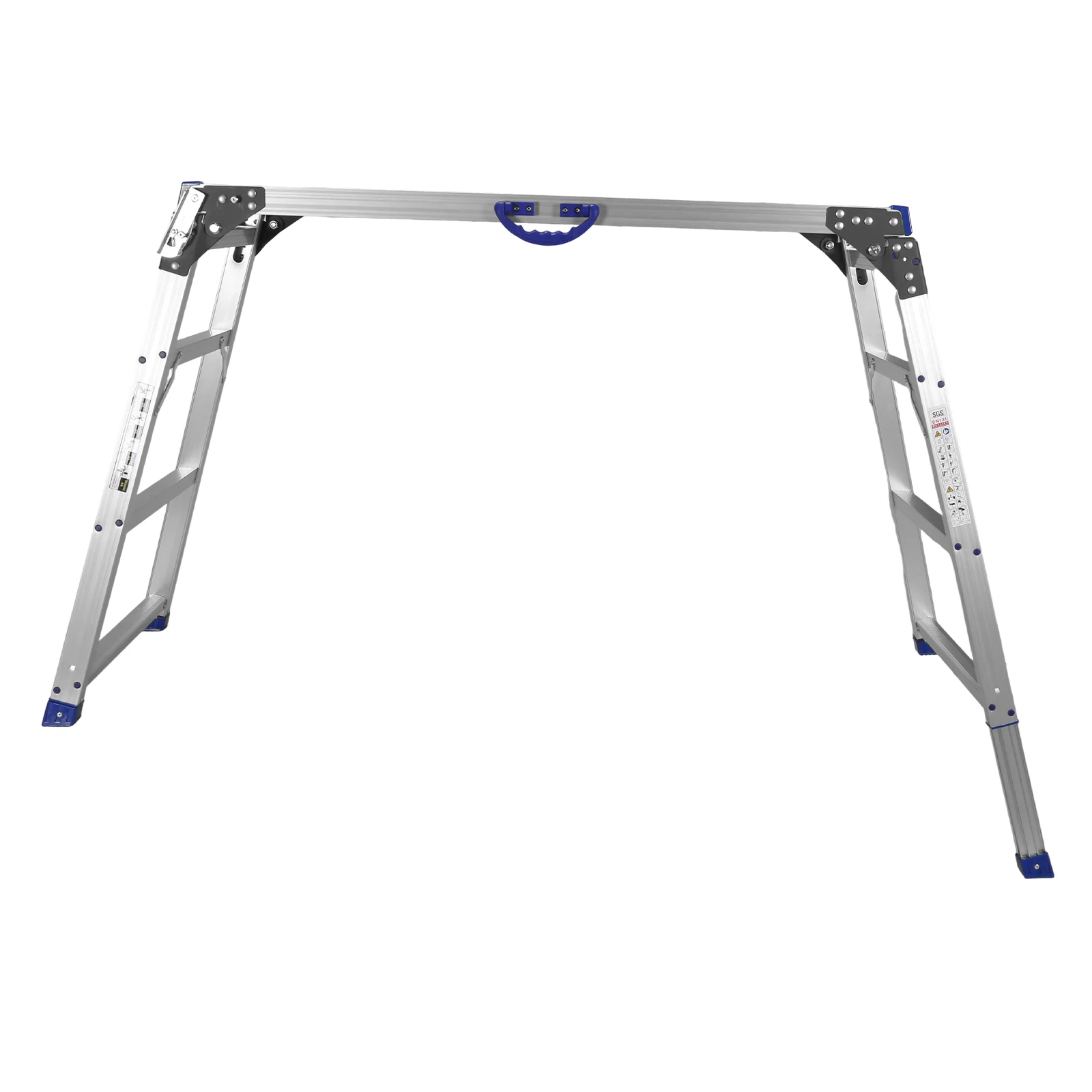 منصة عمل قابلة للتعديل بسعة 330 رطل، سلم بناء سميك، منصة عمل محمولة قابلة للطي للتخييم والديكور