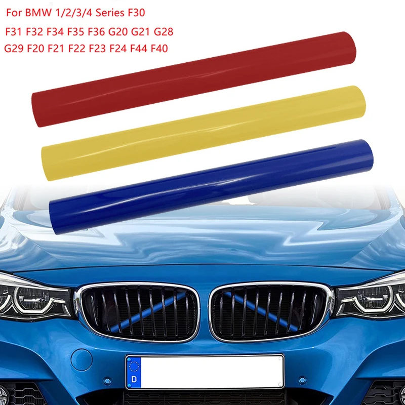 

2 Pcs Car Front Grille Trim Strips for BMW F30 F31 F32 F33 F34 F36 F20 F21 F22 F23 G29 Car Sport Styling Decoration Accessories