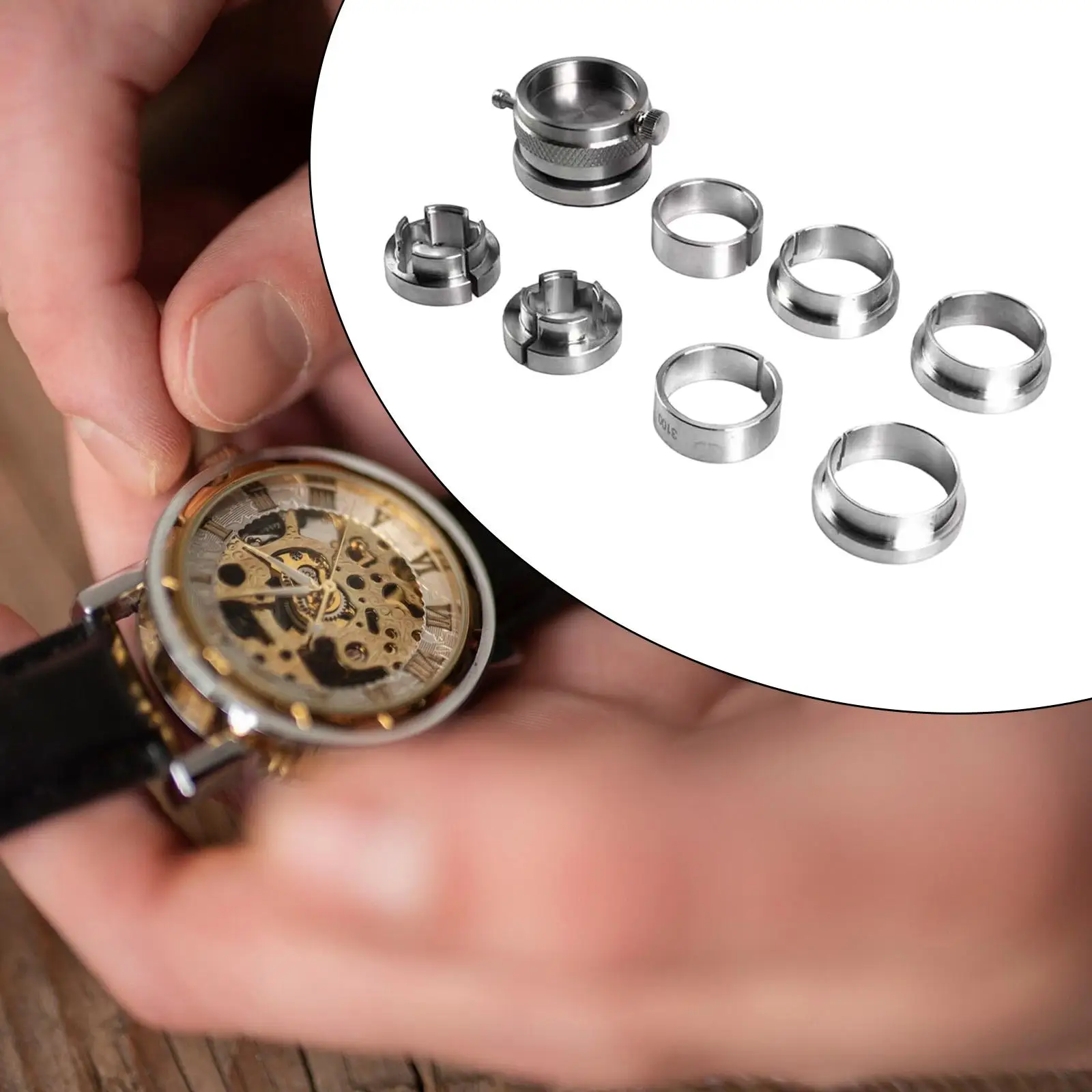 

Watch Movement Holder Watch Movement Base Professional Reliable Watchmakers Portable Rotatable Base for 3135 2000 2824 8500