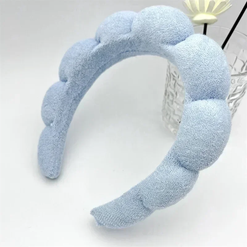 Bubble towel cloth sponge face wash waterproof headband twist cloud high skull top hair accessories face wash bandage