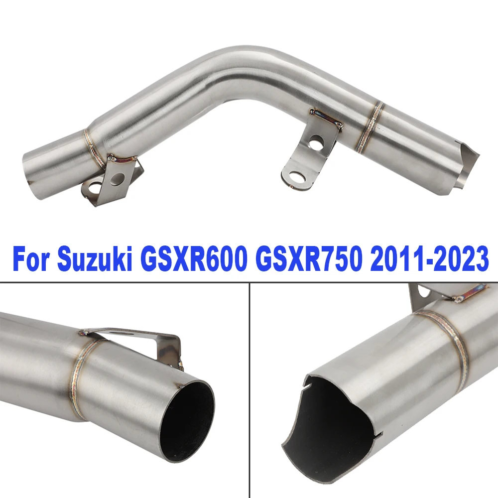 Motorcycle Exhaust Muffler Escape Middle Link Pipe For SUZUKI GSXR600 GSXR750 GSX R600 R700 2011 - 2023 New Arrival