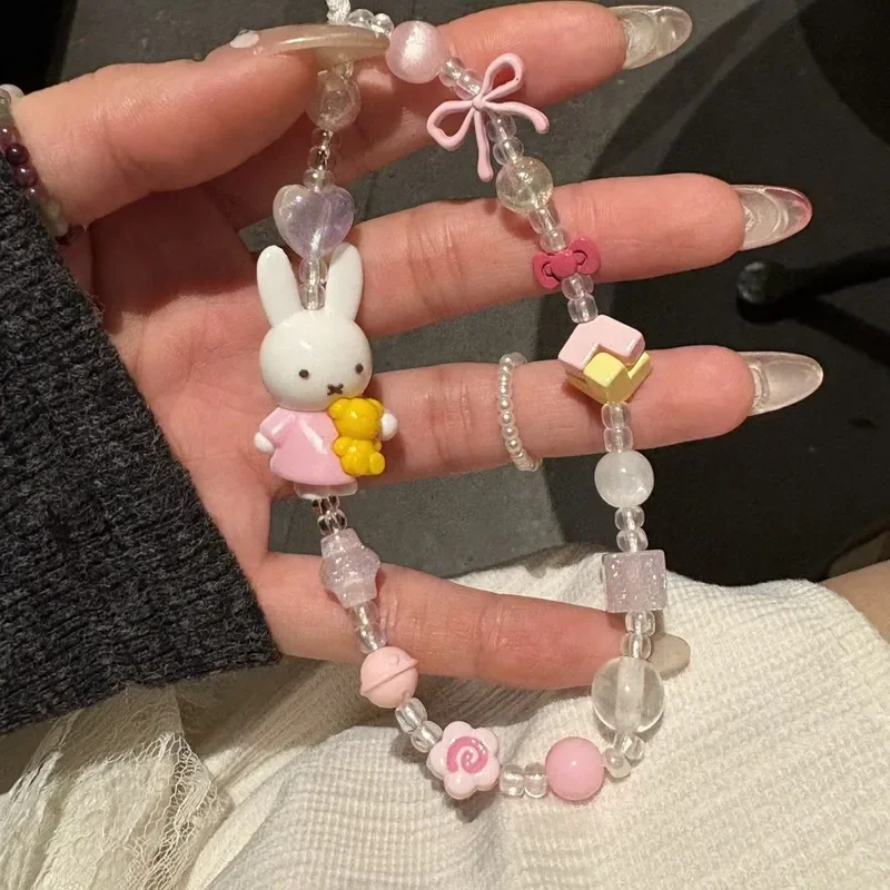 Kawaii Kawaii Adorable Miffy Rabbit Fish Roll Mobile Phone Case Chain Lanyard Ccd Camera Goben Card Book Earphone Decoration Pendant - Aliexpress Deal
