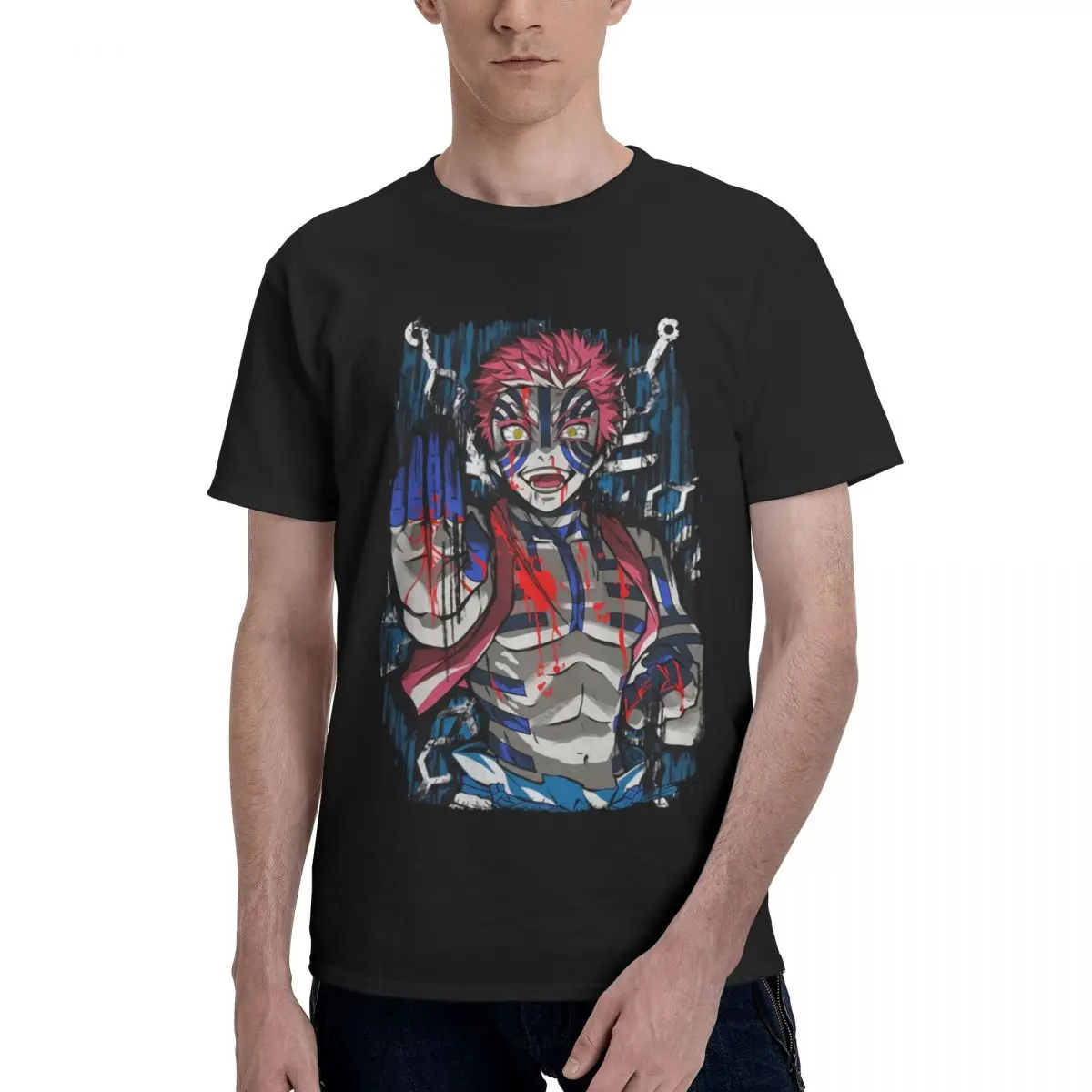 2024 Hot Selling Aka-zas Upper Ranks Demon Twelved Kizukis Essential T-Shirt Feel soft and comfortable T-shirt