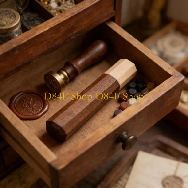 D84F Premium Wooden Octagonal Handle For Japanese Kitchen Cutter Tool With Smooth Finishing And Ergonomic Design