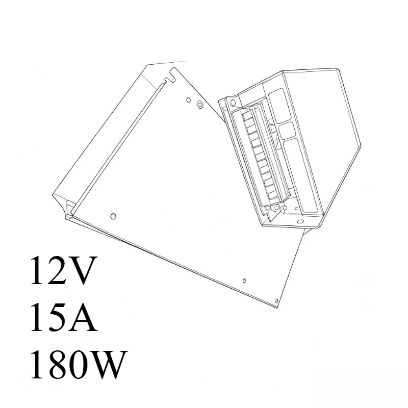 12V 15A 180W LED Power Supply DC 12v 15a 180w Switching Power Supply Source Transformer 100-240V AC DC S-180-12