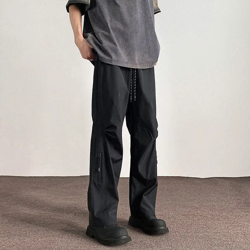 

Уличные повседневные походные брюки, мужская свободная рабочая одежда, спортивные брюки, повседневные брюки, новые расклешенные брюки 2025 года