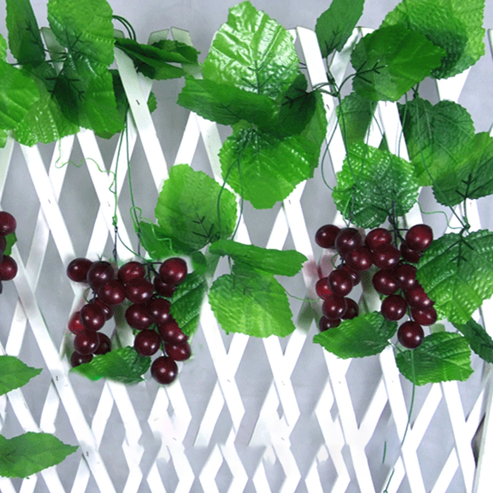 

Practical Brand New High Quality None Grape Vines Artificial Vines Green Artificial 4 Pieces Artificial Vines Grape Vines