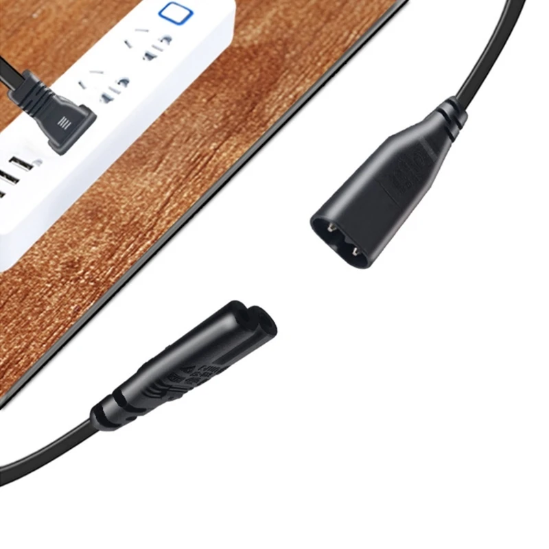 adaptador alimentação IEC320 C7 a C8 formato 8 com controle interruptores integrados