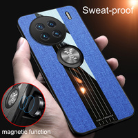 Cloth Luxury Phone Case for Vivo X9 X9S For VIVO X20 X21S X27 X30 X50 X51 X60 X70 X80 X90 Soft Bumper Shockproof Ring Stand Case