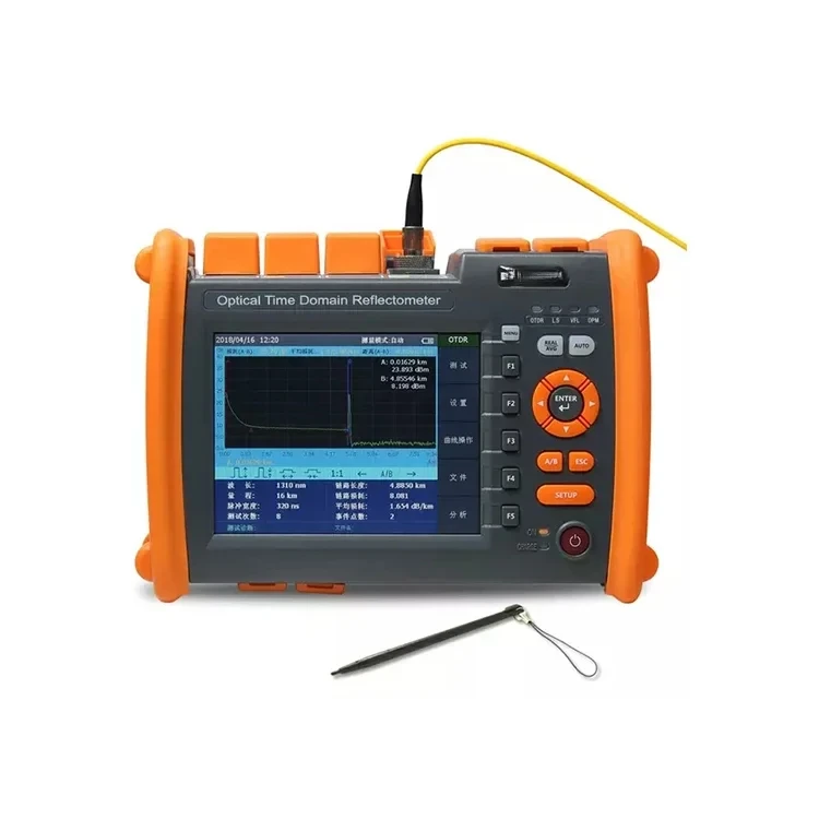 OTDR ftth grandway orange 5.7 inch color large screen used for active fiber smart otdr NK5600fiber tester1625nm power meter OTDR