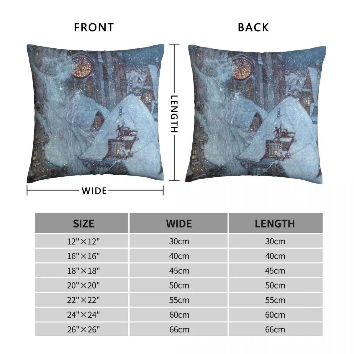 The Snow Queen By Edmund Dulac Pillowcase Polyester Linen Velvet Creative Zip Decor Room Cushion Cover 45x45