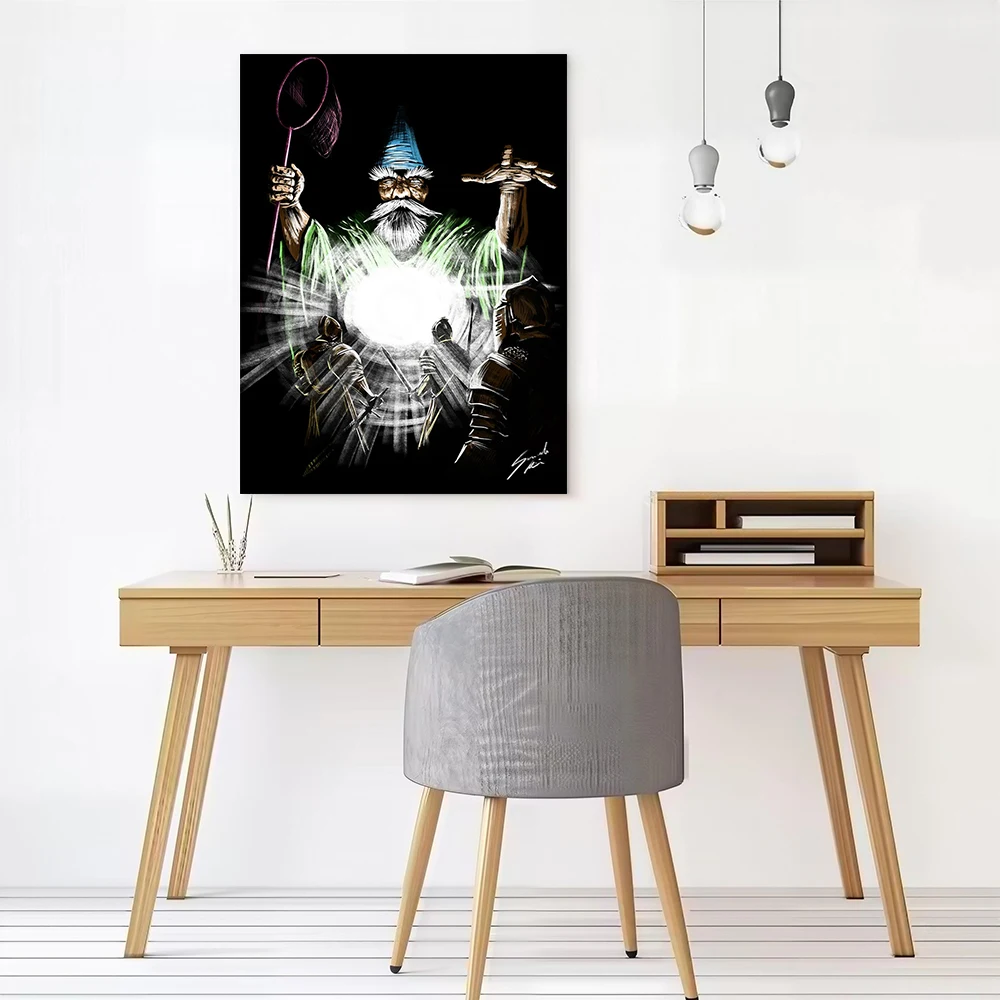 The Gnome and the Knights Printed Canvas Poster Personalized High Quality Wall Art Paintings for Modern Home Decoration Bedroom