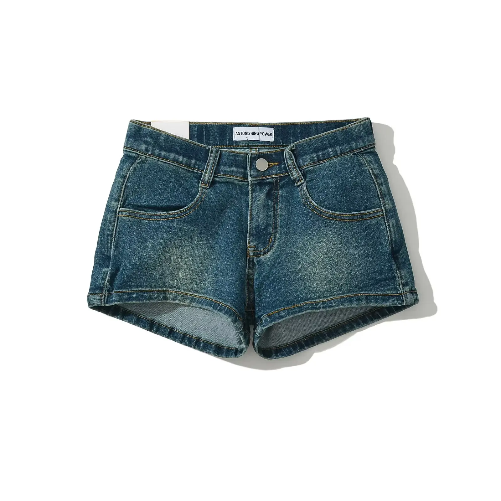 Lage taille Slim Fit Denim orts Zomer Uitgewachten Trendy Butt Enhancing Lange beenverlenging Hotpants Dames Faion