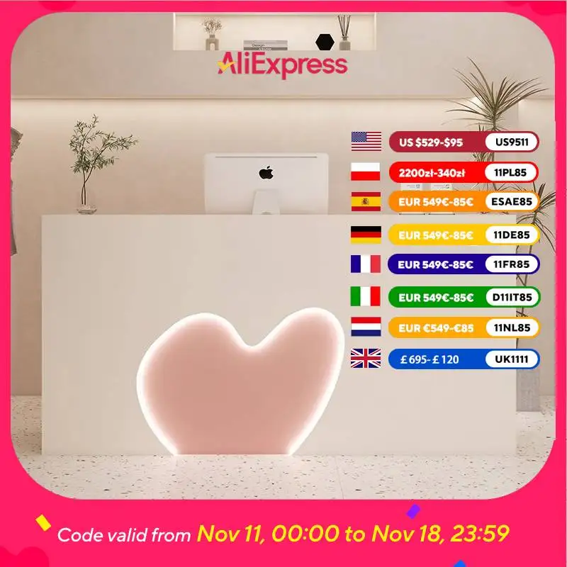 

Hotels Beauty Reception Desks Logo Aesthetics Modern Office Reception Desk Computer Salon Design Mostradores Recepcion Furniture