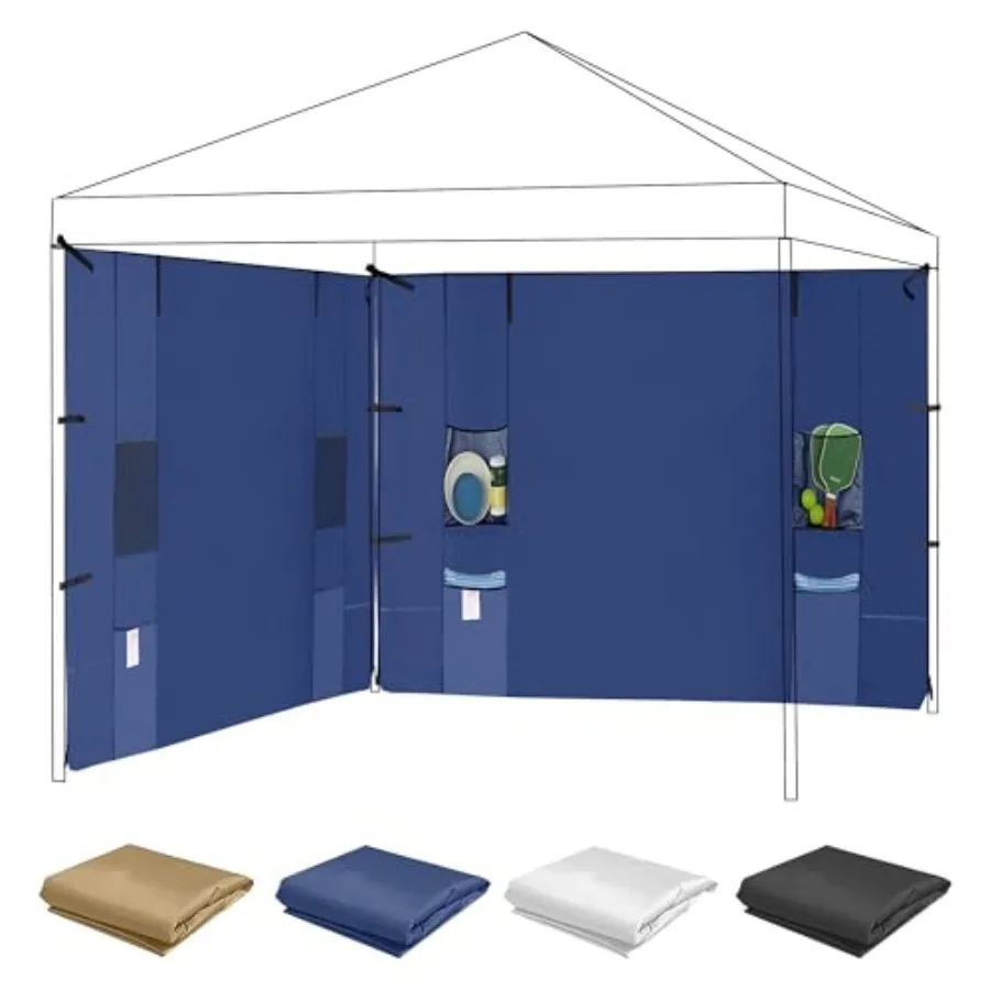 

Instant Canopy Sidewalls with 4 Pockets for Pop Up Canopy Frame, 2Pcs Sunwalls Only, fit 10' Outdoor Canopies with Straight Leg