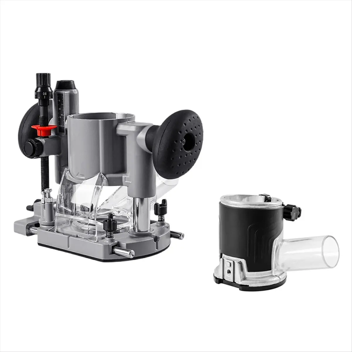 Compact Plunge Router Base Milling Trimming Machine Base Router Base Plastic + Metal