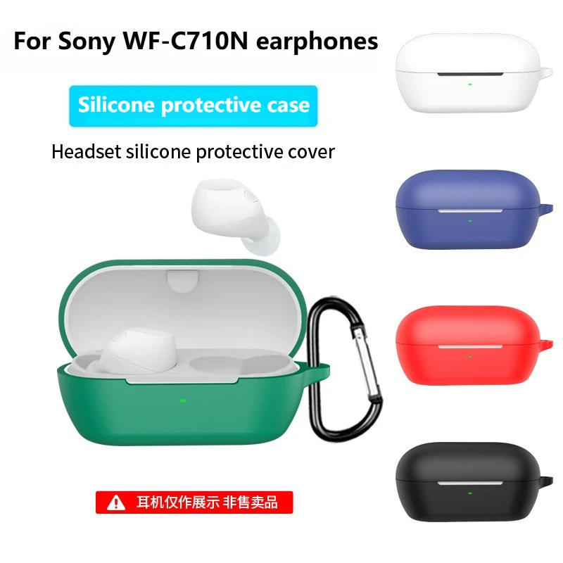 

For Sony WF-C710N Earbuds Case - Premium Silicone Shockproof Dustproof Protector For Charging Box