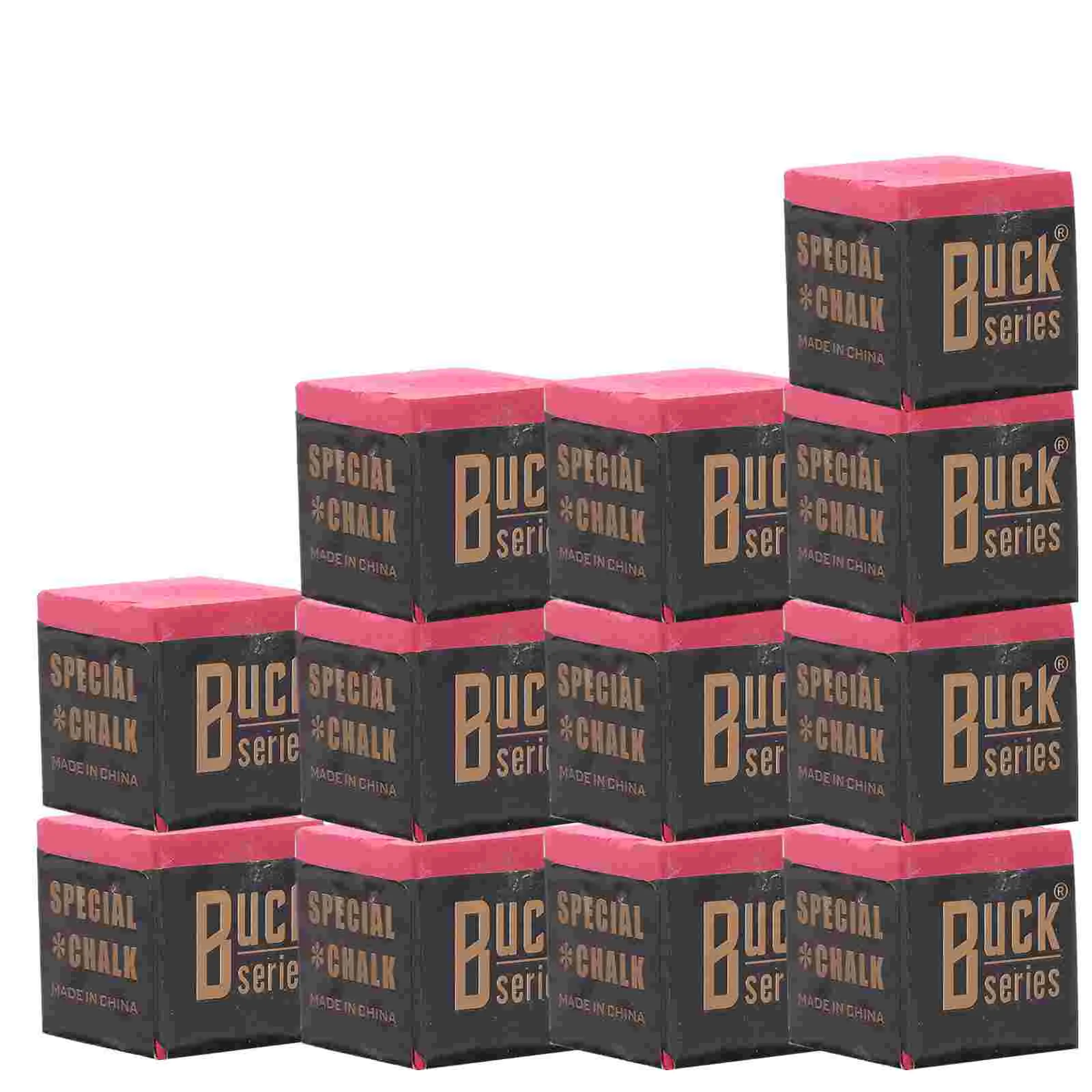 24 Pcs Powdered Pool Cue Table Chalk Billiard Balls for Cubes Billiards Accessories