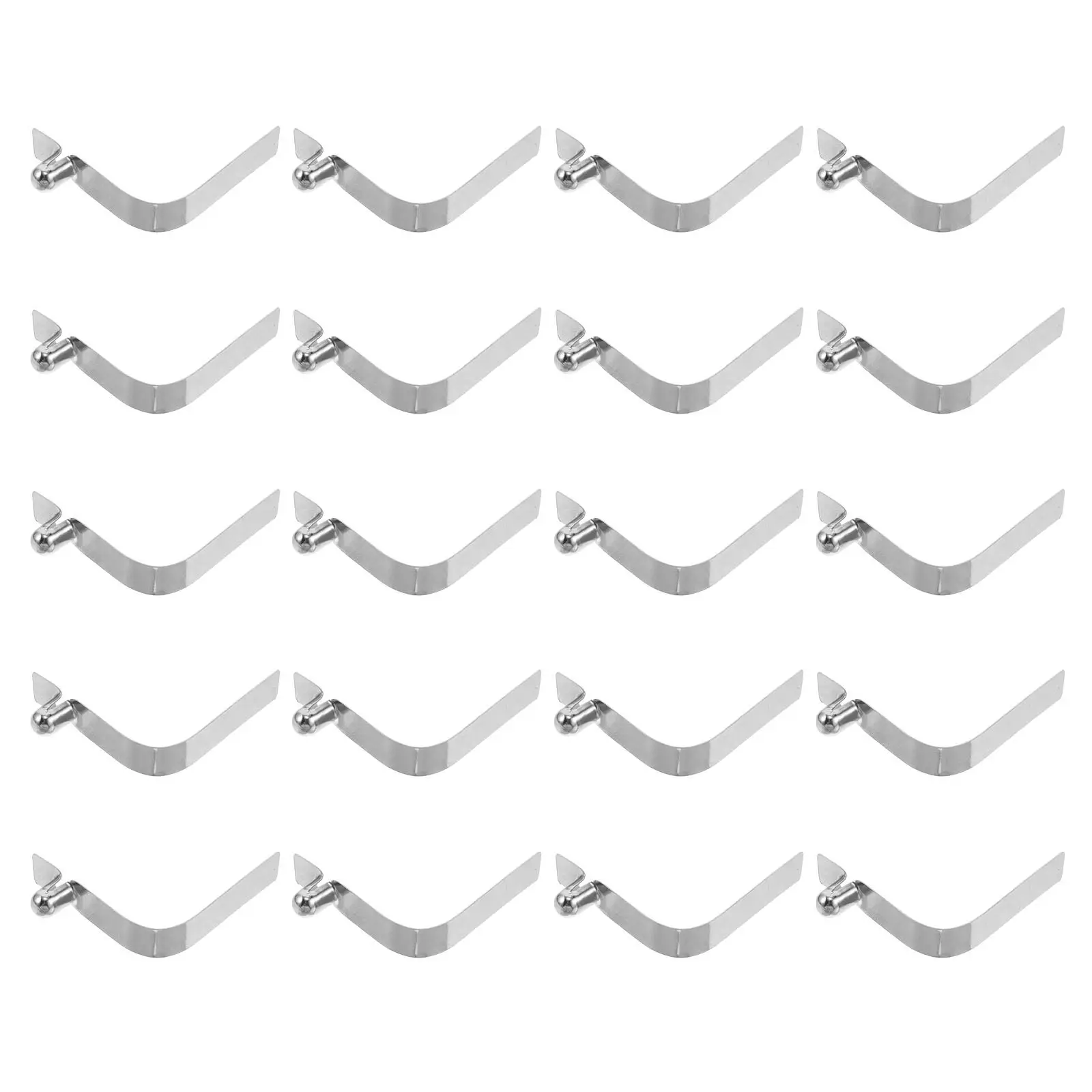 20Pcs Iron Canopy Frame Connectors Four-Leg Sunshade Umbrella Repair Parts Garden Gazebo Buckle Clips Outdoor Canopy Hardware