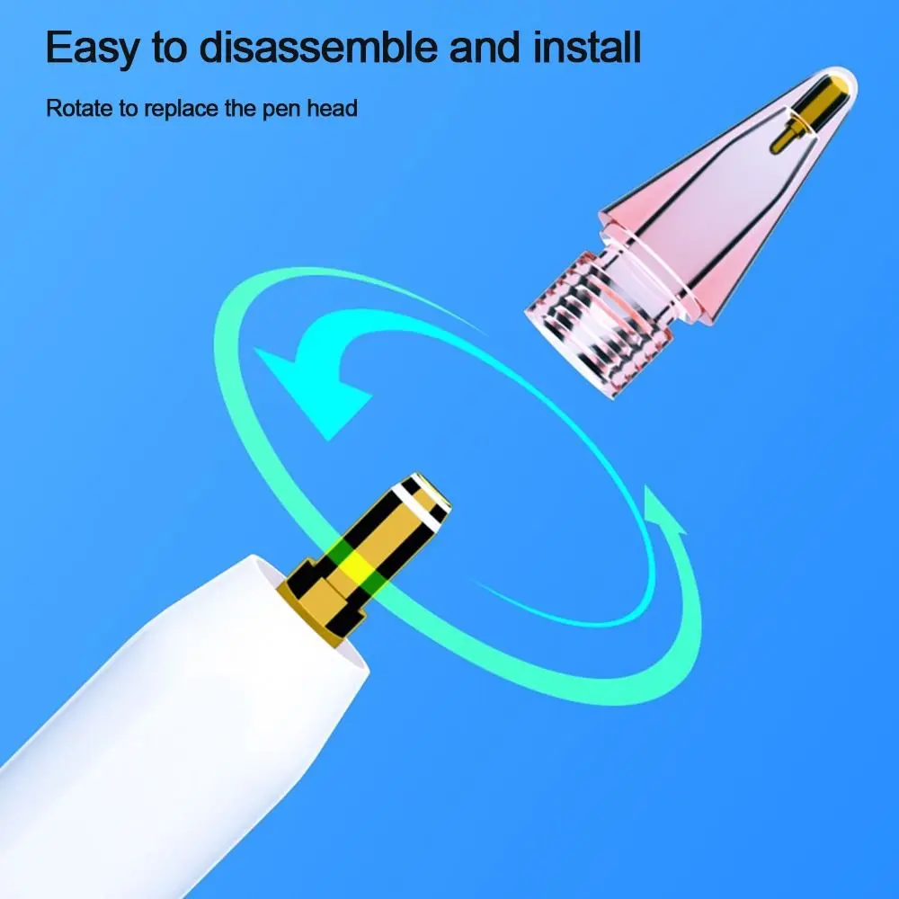 

Прозрачные сменные наконечники для стилусов iPad 1/2 поколения, совместимые с Apple Pencil/1-м и 2-м поколениями.