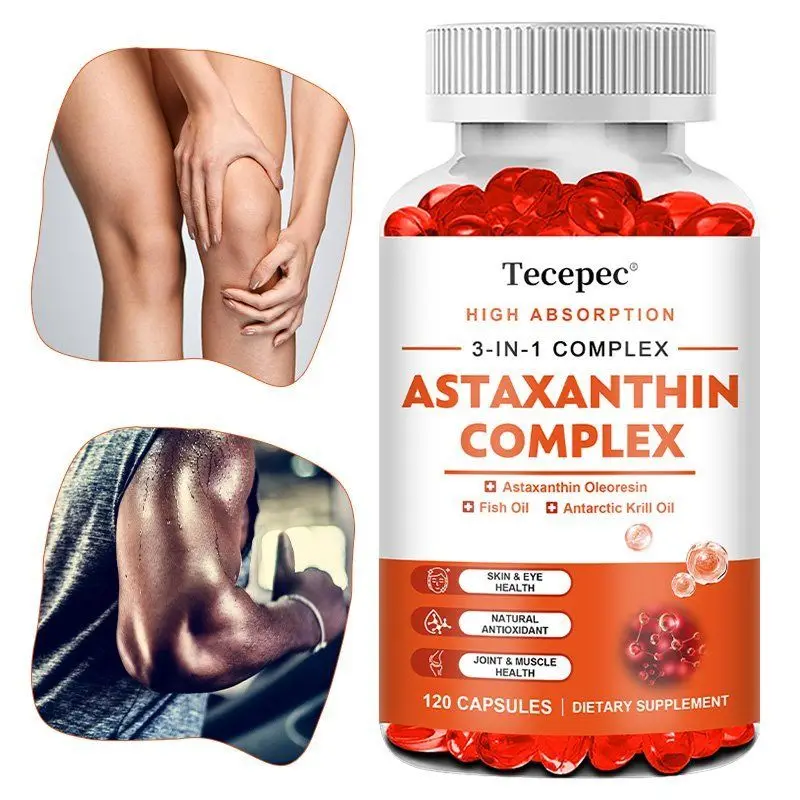 Antioxidant Complex Astaxanthin - Eye Health, Daily Nutrition, Herbal Support, Advanced Formula, Supplement