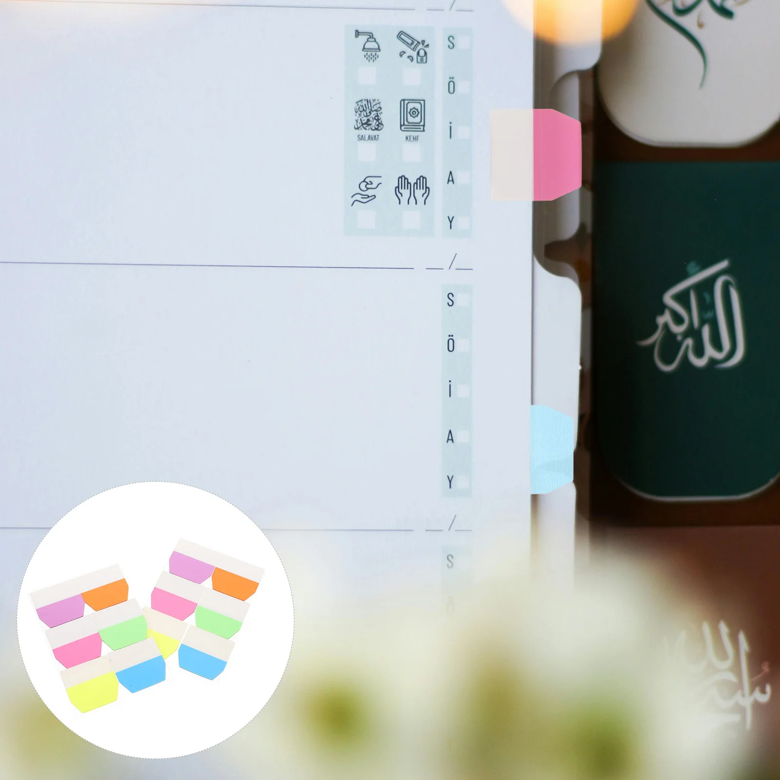 

600Pcs Multi-Color Sticky Tabs Writable Transparent Index Tabs for Notebooks Journals Books Page Markers Divider Labels