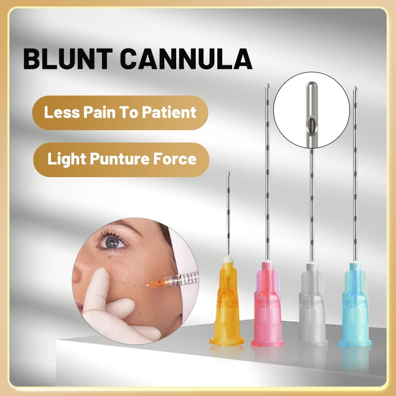 Kit de Cânula Blunt descartável, Plain Termina, Endo entalhado, Peças médicas de ferramentas de beleza Facial, Micro Tip, 10 Pcs, 20 Pcs, 50 Pcs,