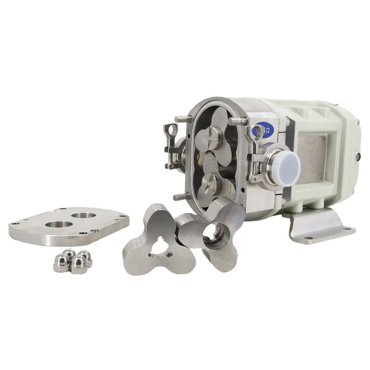 Sanitär-Flüssigkeitsübertragungspumpen aus Edelstahl in Lebensmittelqualität, Schokolade/Joghurt, rotierende Lappenpumpe, Zahnradpumpe, Elektromotor ISO9001