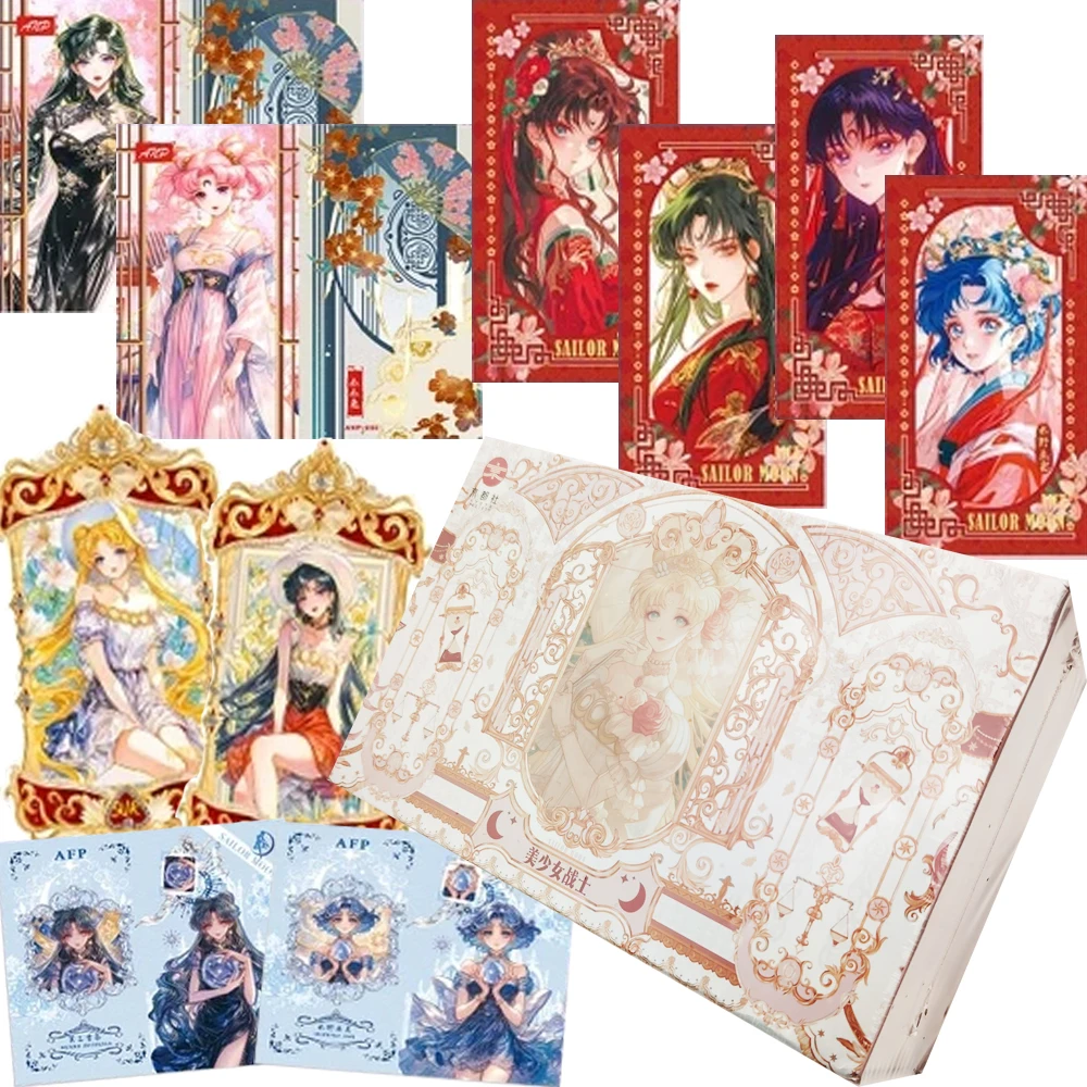 

Magical Girl Anime Sailor Moon Collection Cards Tsukino Usagi Romantic Dreamy Encounter Exquisite Art Character Cards Toys Gifts