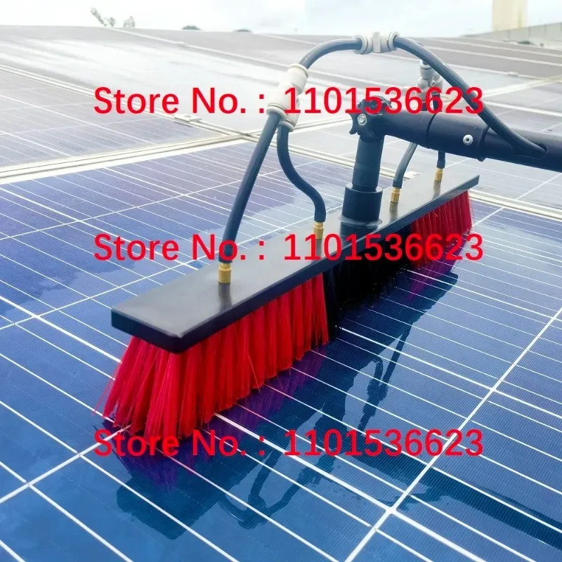 

18FT/5.4M Window Glass Cleaning Telescopic Pole Type Photovoltaic Panel Cleaning Brush Water Spraying and Flushing