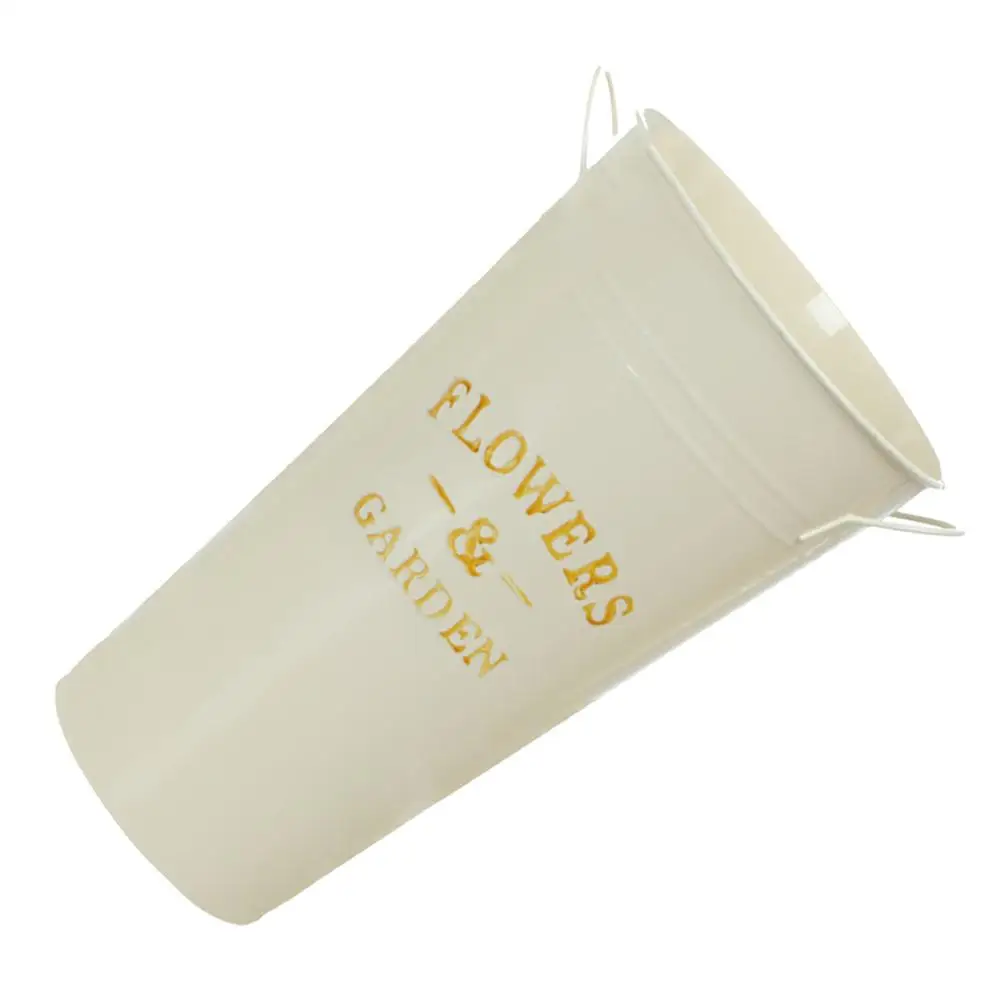 

Iron Tin Vintage Plant Pots Flower Flowerpot Bucket Gardening Home Decor Flower Bucket