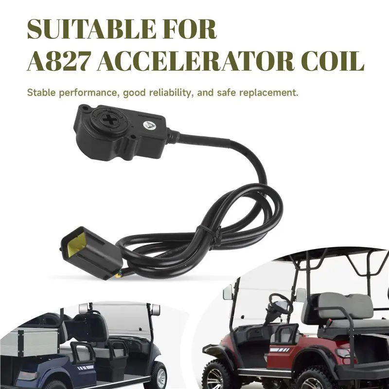 JSQ01S-5V Electric Pedal 0-5V Output Accelerator Control Box For LVTONG A827 Golf Cart Accelerator Coil 3.202.05.000014