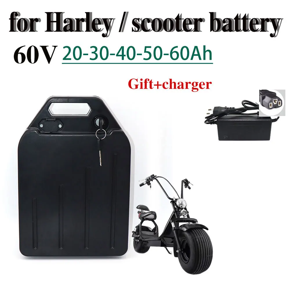 

60V 50Ah 18650 Rechargeable Li Ion Battery for 1000w 1500w Citycoco X7 X8 X9 Trolling Motor Lithium Battery