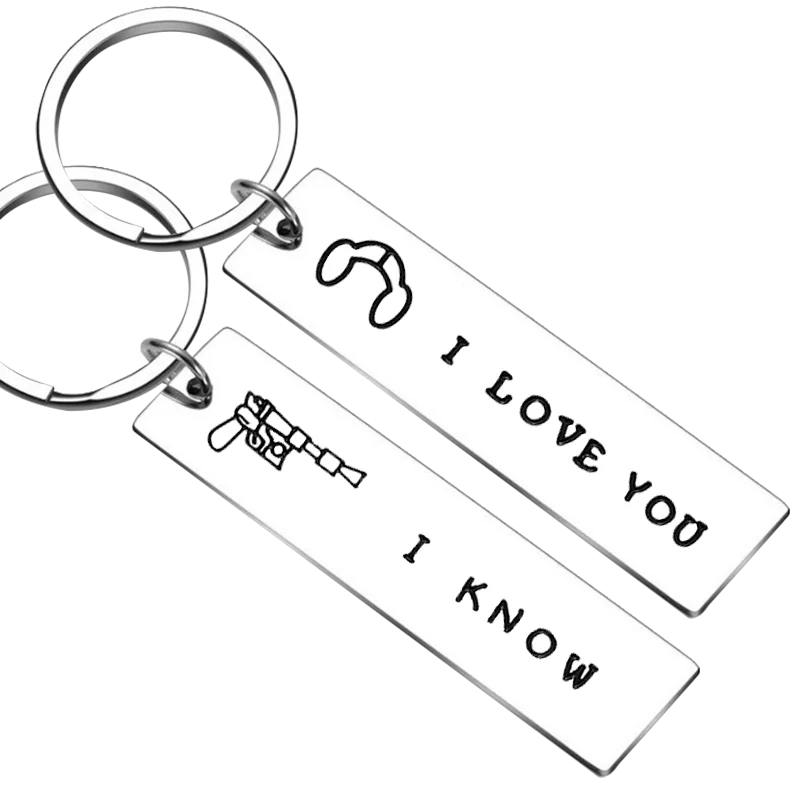 New Couples Gifts Keychain Pendant I Love You I Know Key Chains Girlfriend Boyfriend Husband Wife Gift