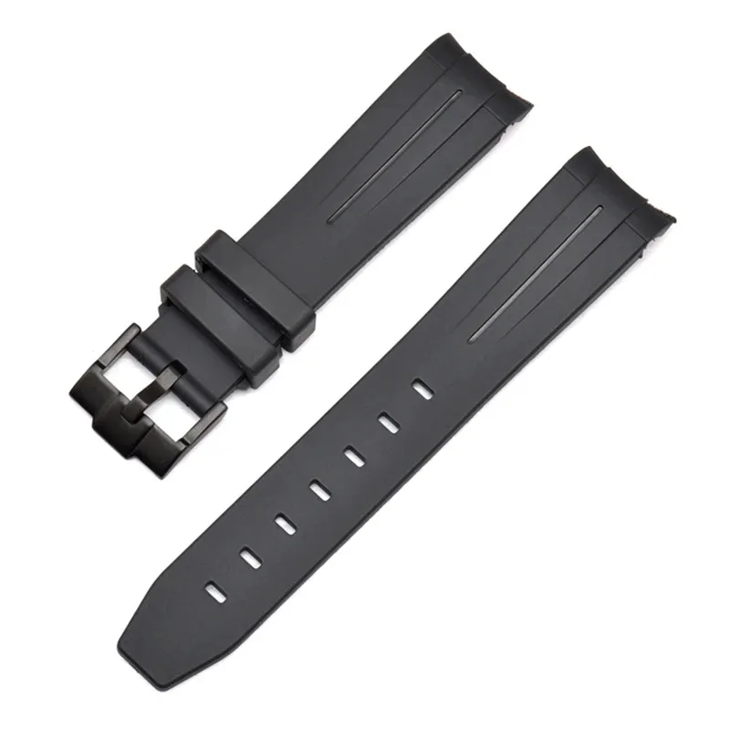 20mm 21mm 22mm High Quality Silicone Strap For GMT Ghost King Ancon Soft Rubber Sport Watch Band Wrist Bracelet with Tool