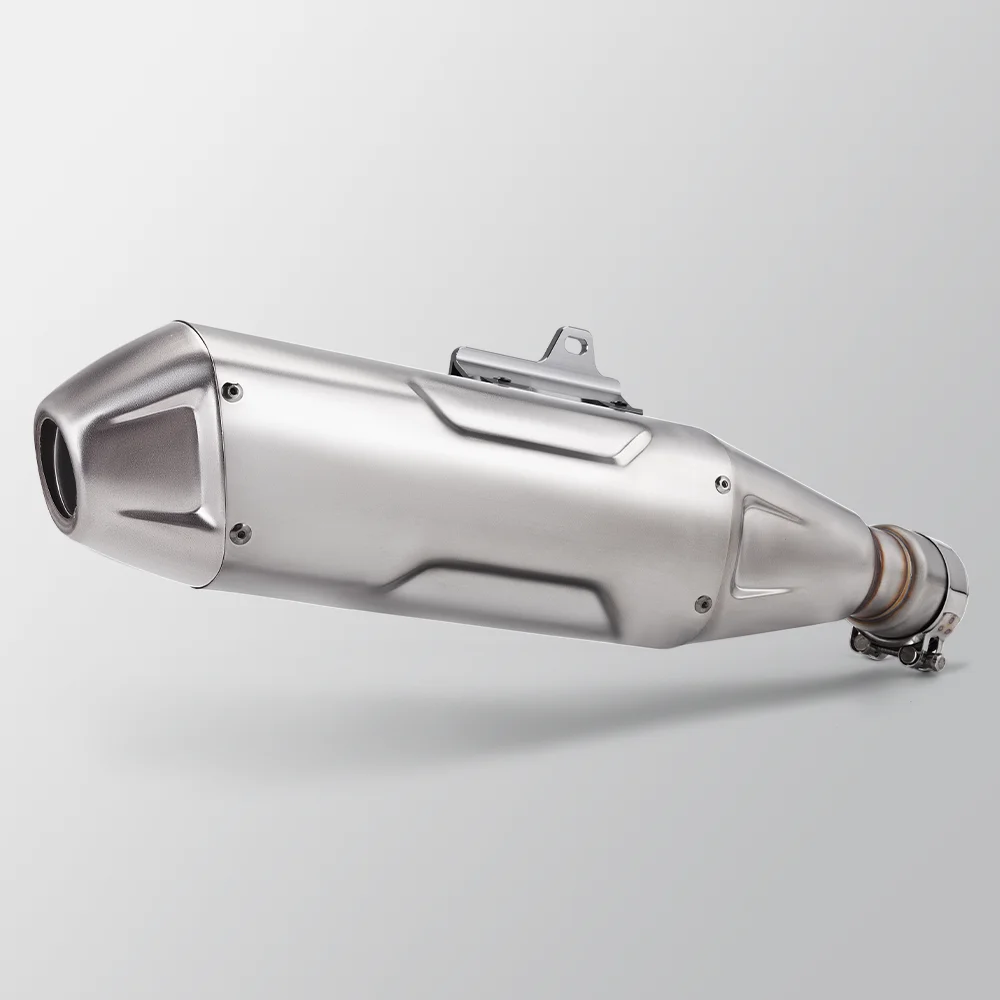 Kovemoto 450 rally รถออฟโรดท่อไอเสียสายเชื่อมตําแหน่งเดิม Slip on link ท่อด้านหน้าเต็มระบบ