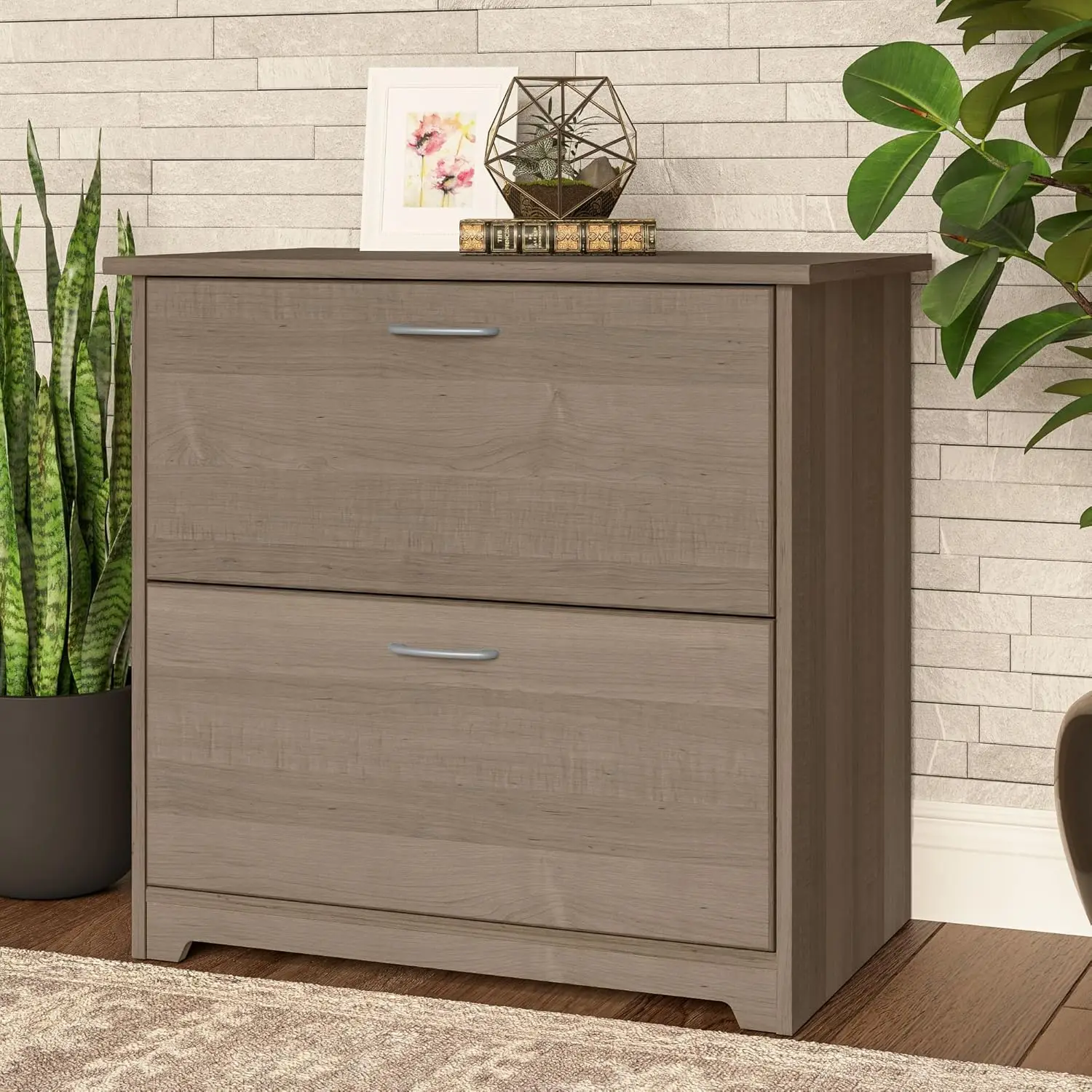 2-Drawer Lateral File Cabinet Letter/Legal Ash Gray 31-Inch