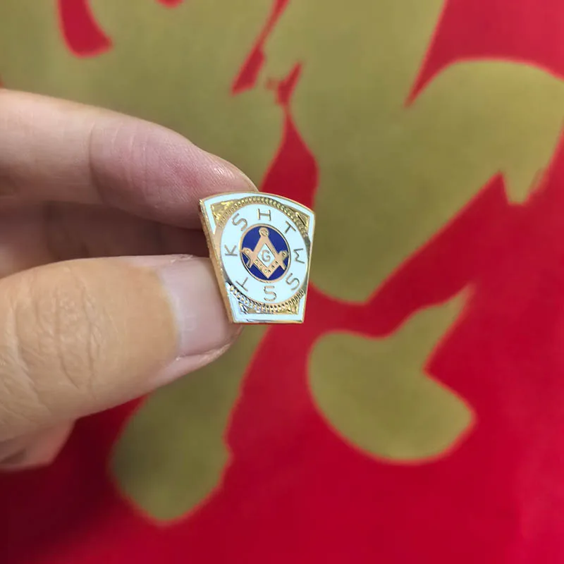 Masonic Mark Master Mason Royal Arch Freemason Lapel Pin Keystone Badges Metal Craft Enamel Cufflink Tie Clips Bars
