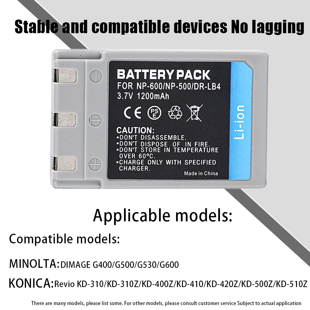 Battery For Minolta DiMage G400 G500