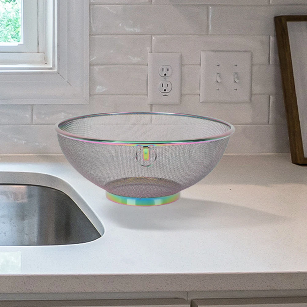 

Mesh Strainer Rice Strainers Washing Filter and Draining Basket Bowl Kitchen Colander Multifunctional Produce Drainer