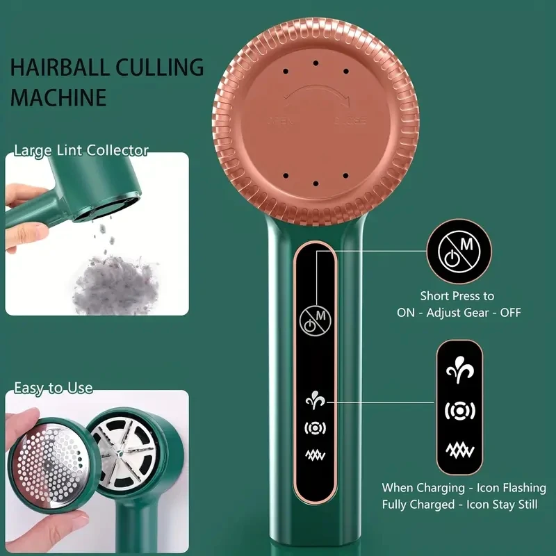 Lint Remover For Clothes Usb Electric Rechargeable Hair Ball Trimmer Fuzz Clothes Sweater Shaver Reels Removal Device