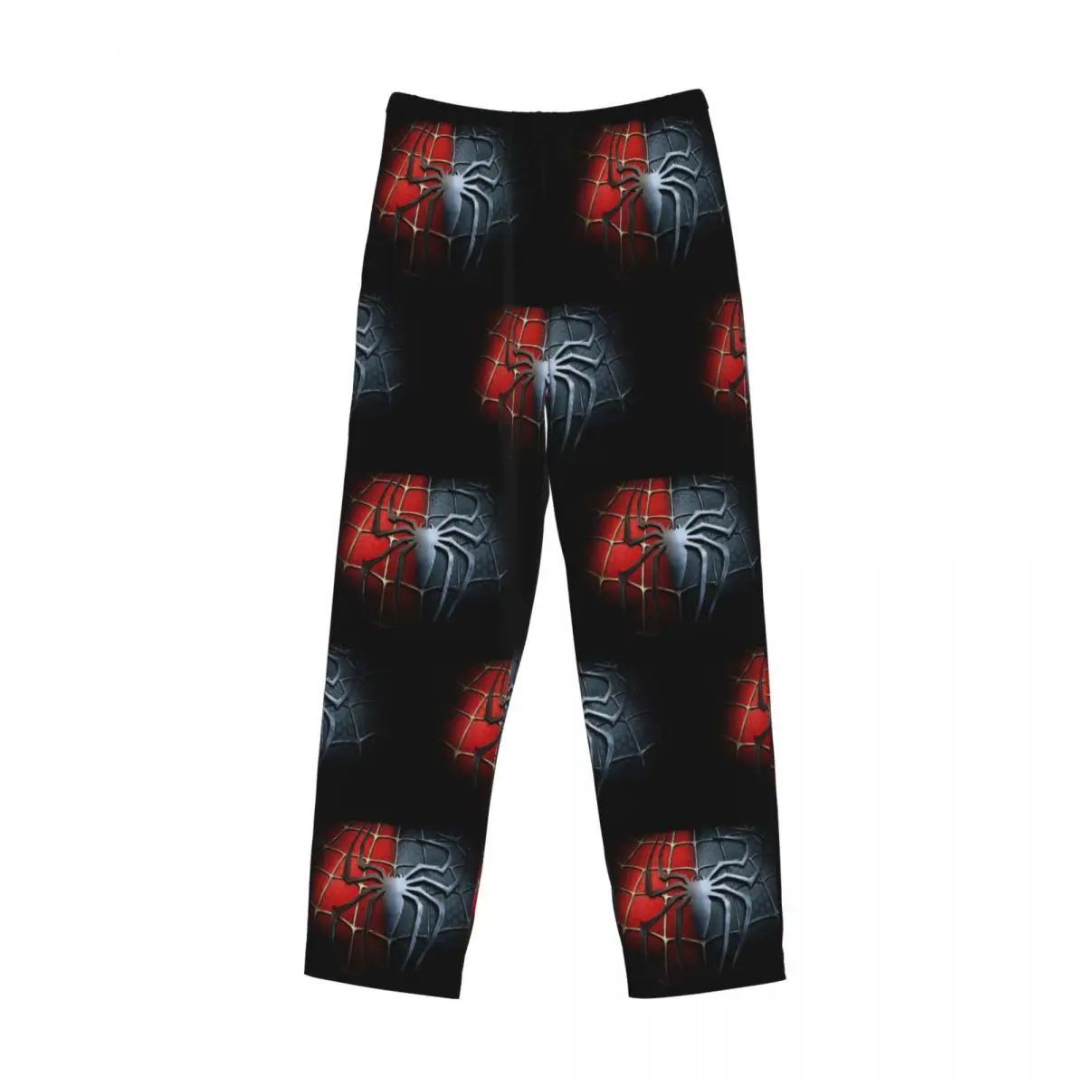 Custom Print Men Spider Web Pajama Pants Sleepwear Sleep Lounge Bottoms with Pockets